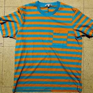 Jw Anderson Uniqlo striped pocket t